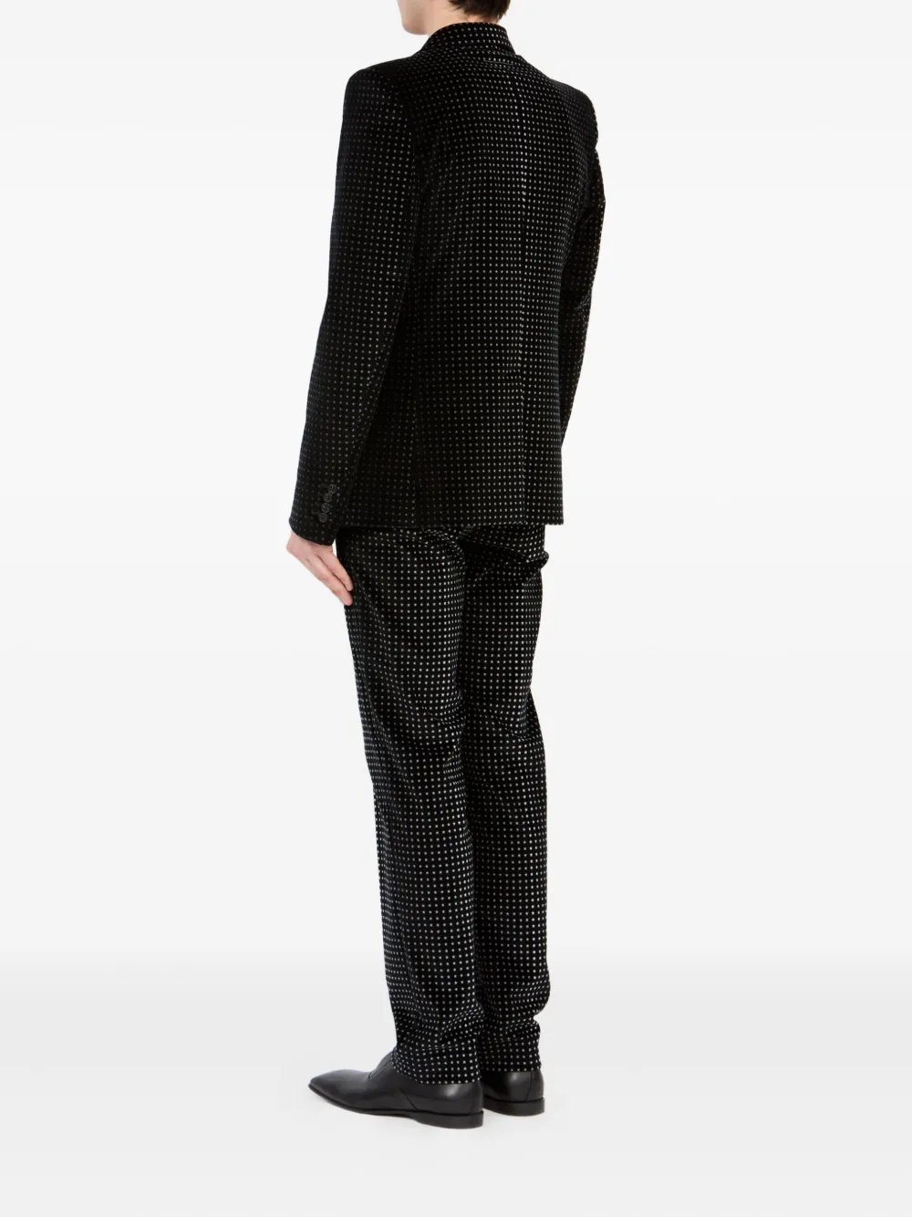 MM6 Maison Margiela Fluwelen blazer met sterrenprint Zwart