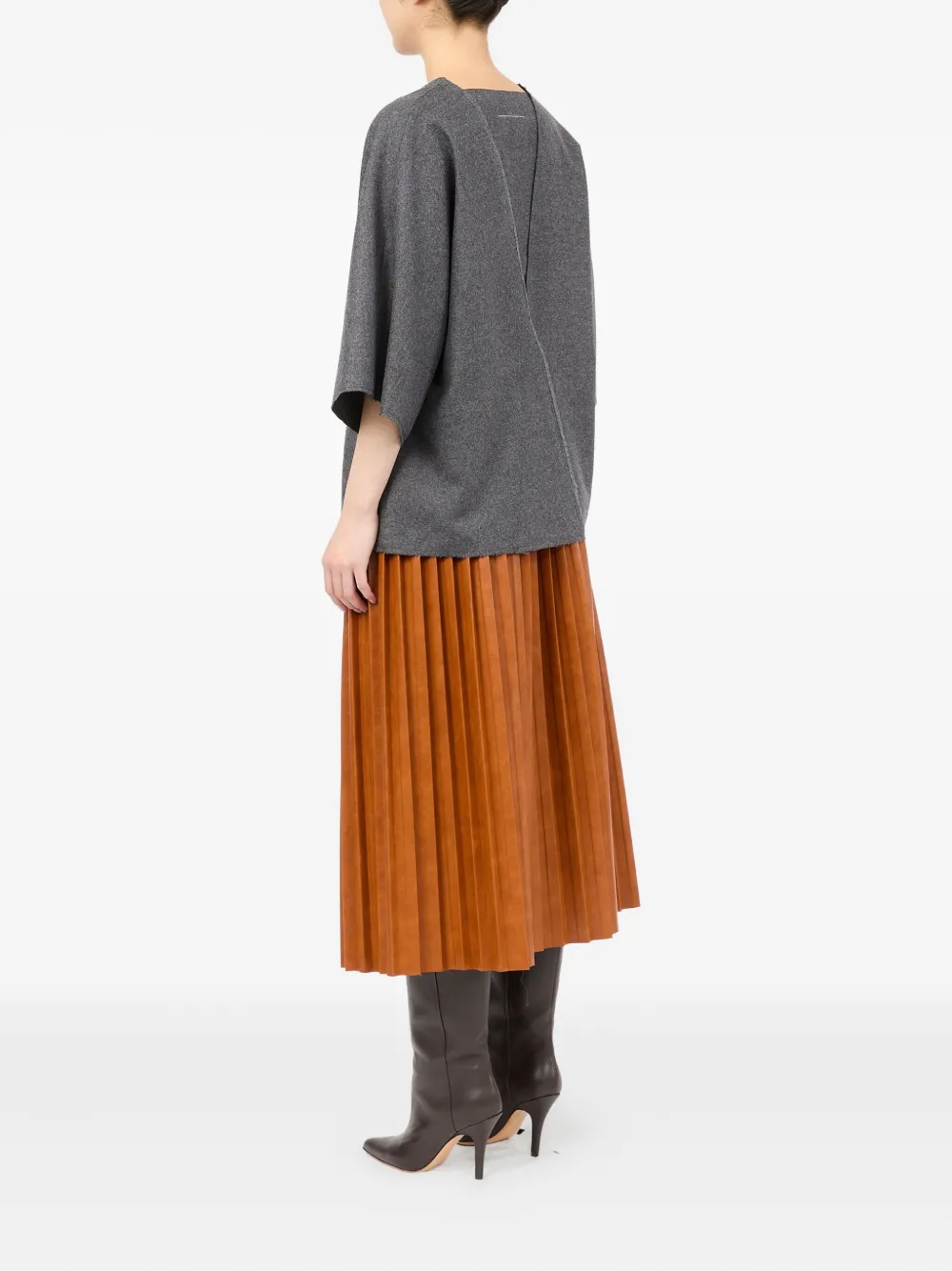 MM6 Maison Margiela Gerafelde blouse Grijs