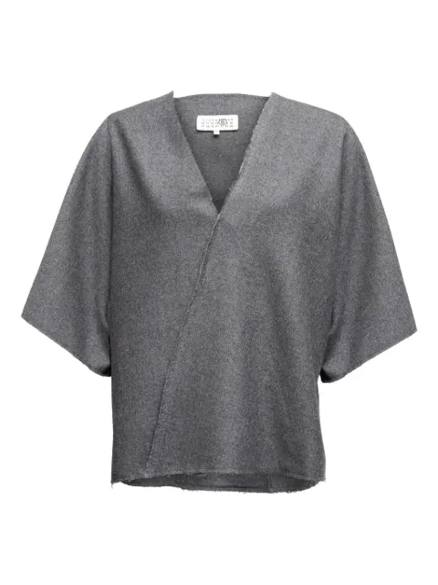MM6 Maison Margiela blouse à bords francs