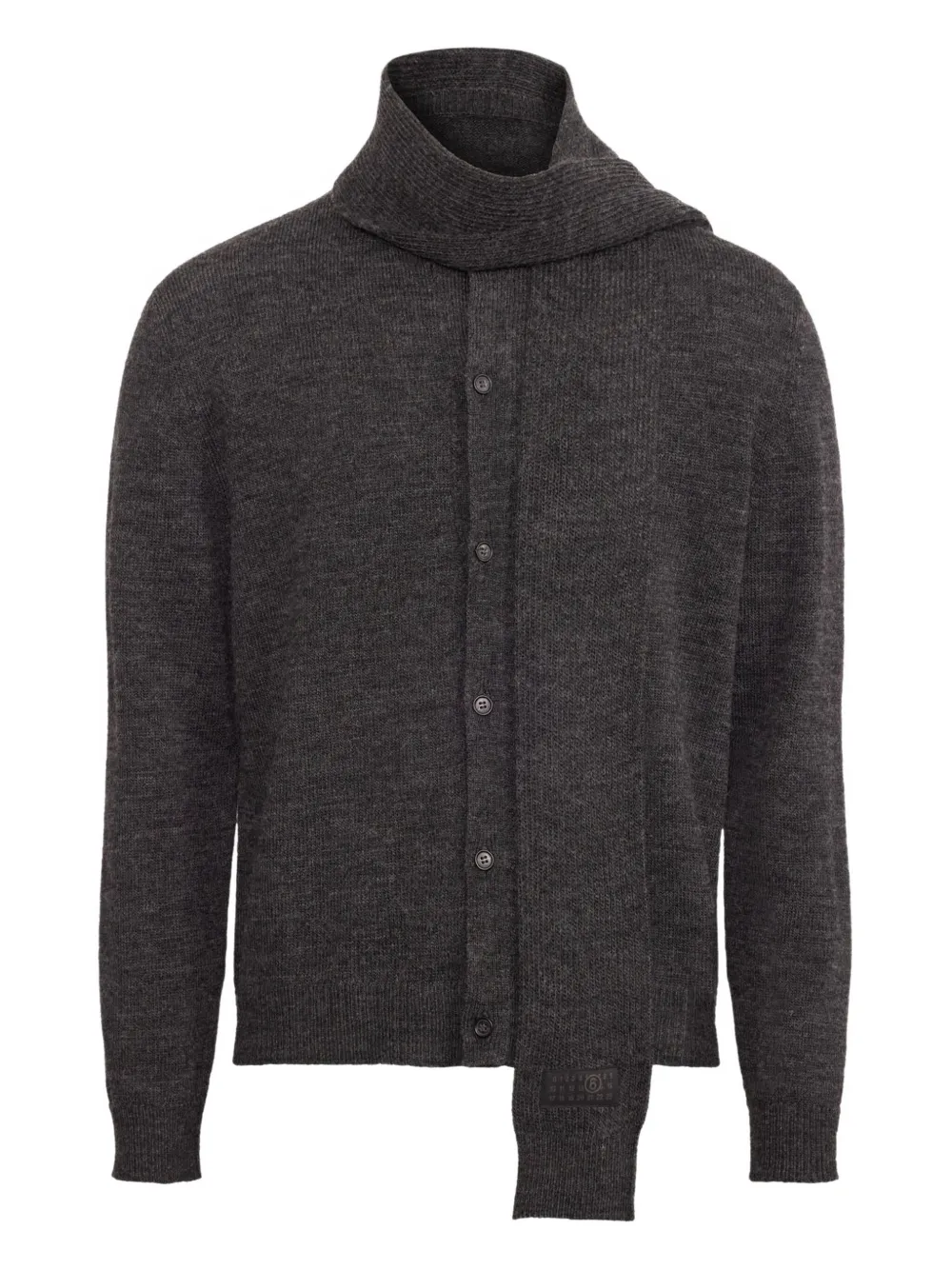 virgin wool-blend cardigan