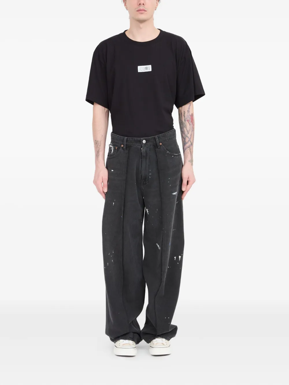 MM6 Maison Margiela Jeans met toelopende pijpen Grijs