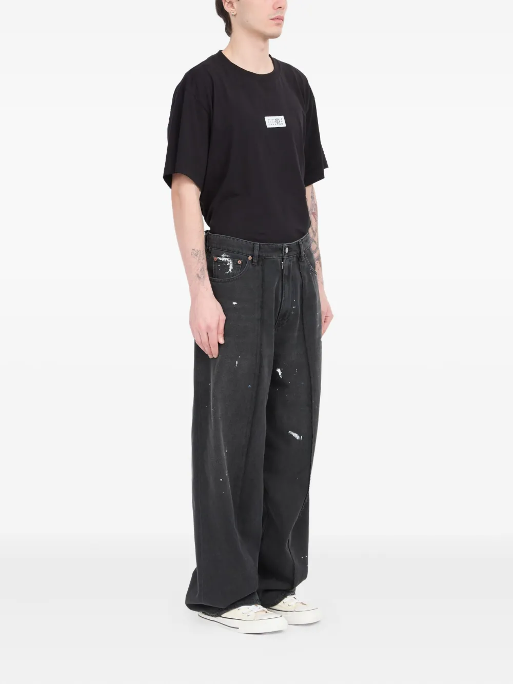 MM6 Maison Margiela Jeans met toelopende pijpen Grijs