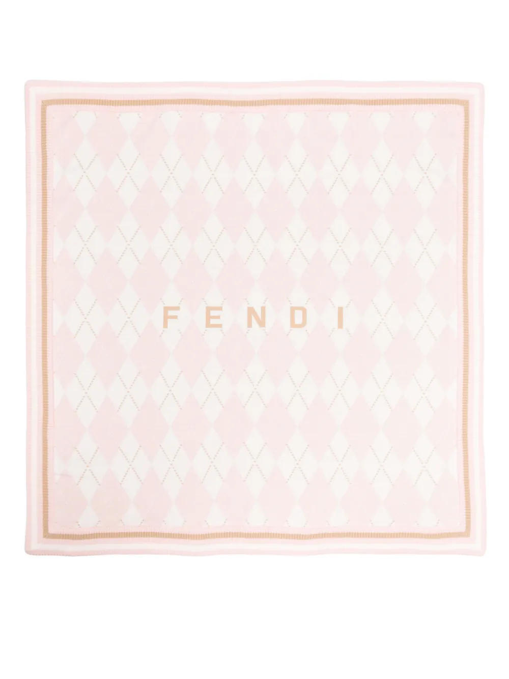 Fendi Kids Katoenen deken Roze