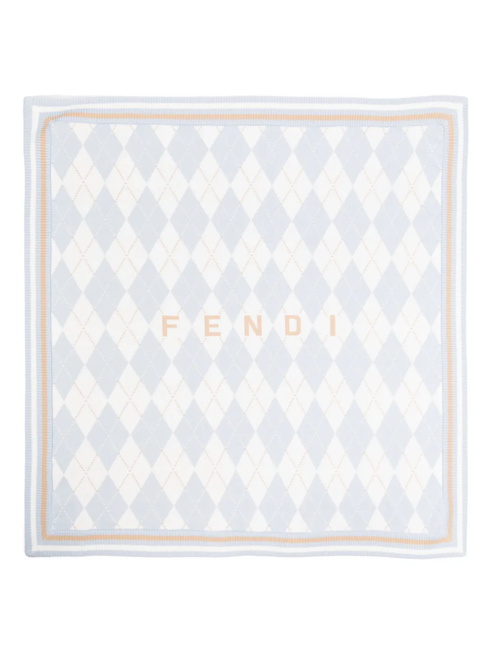 Fendi Kids Katoenen deken Blauw