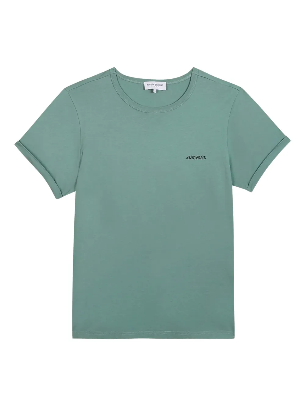 embroidered-detail T-shirt