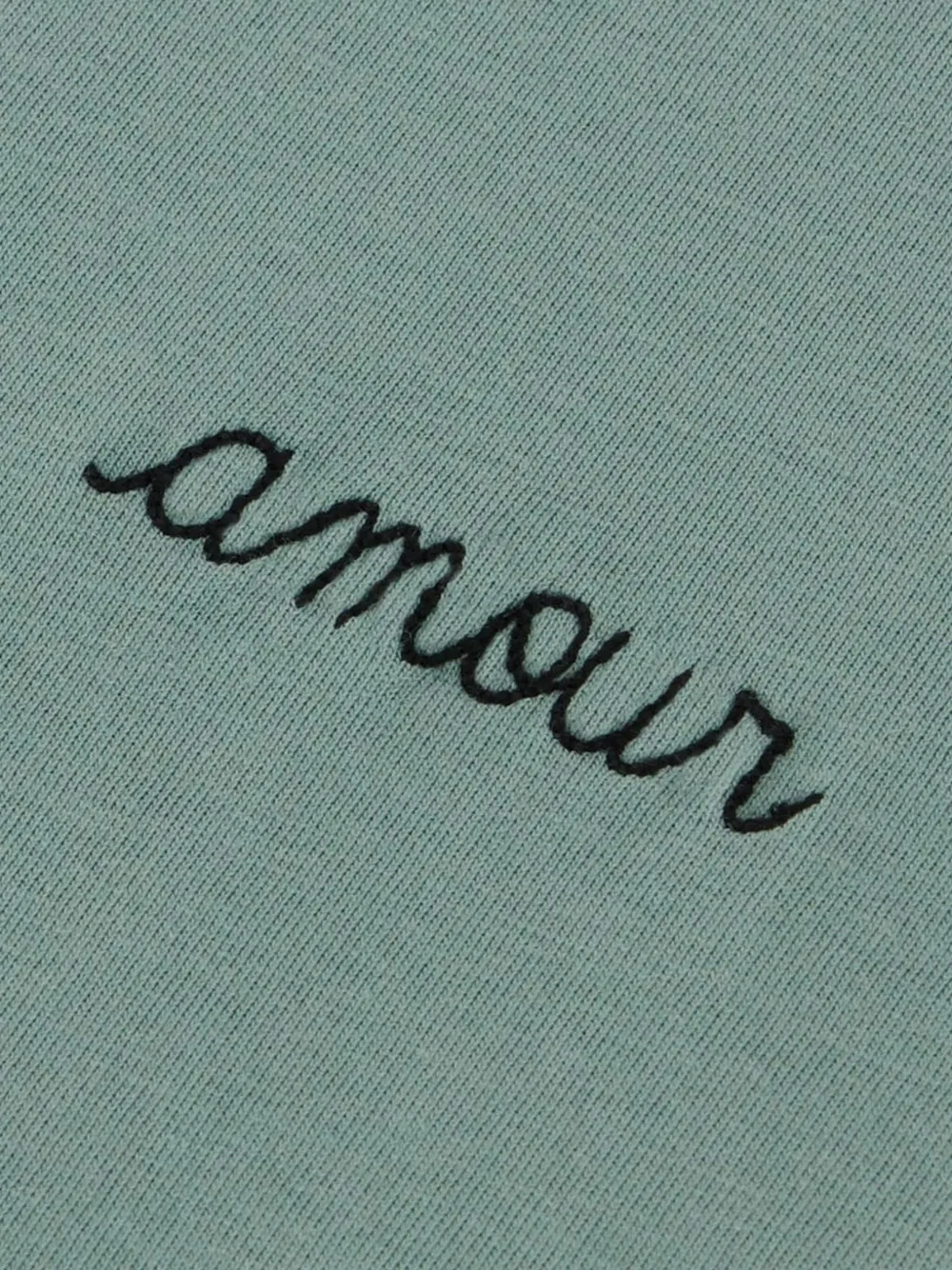Maison Labiche T-shirt met geborduurd detail - Groen