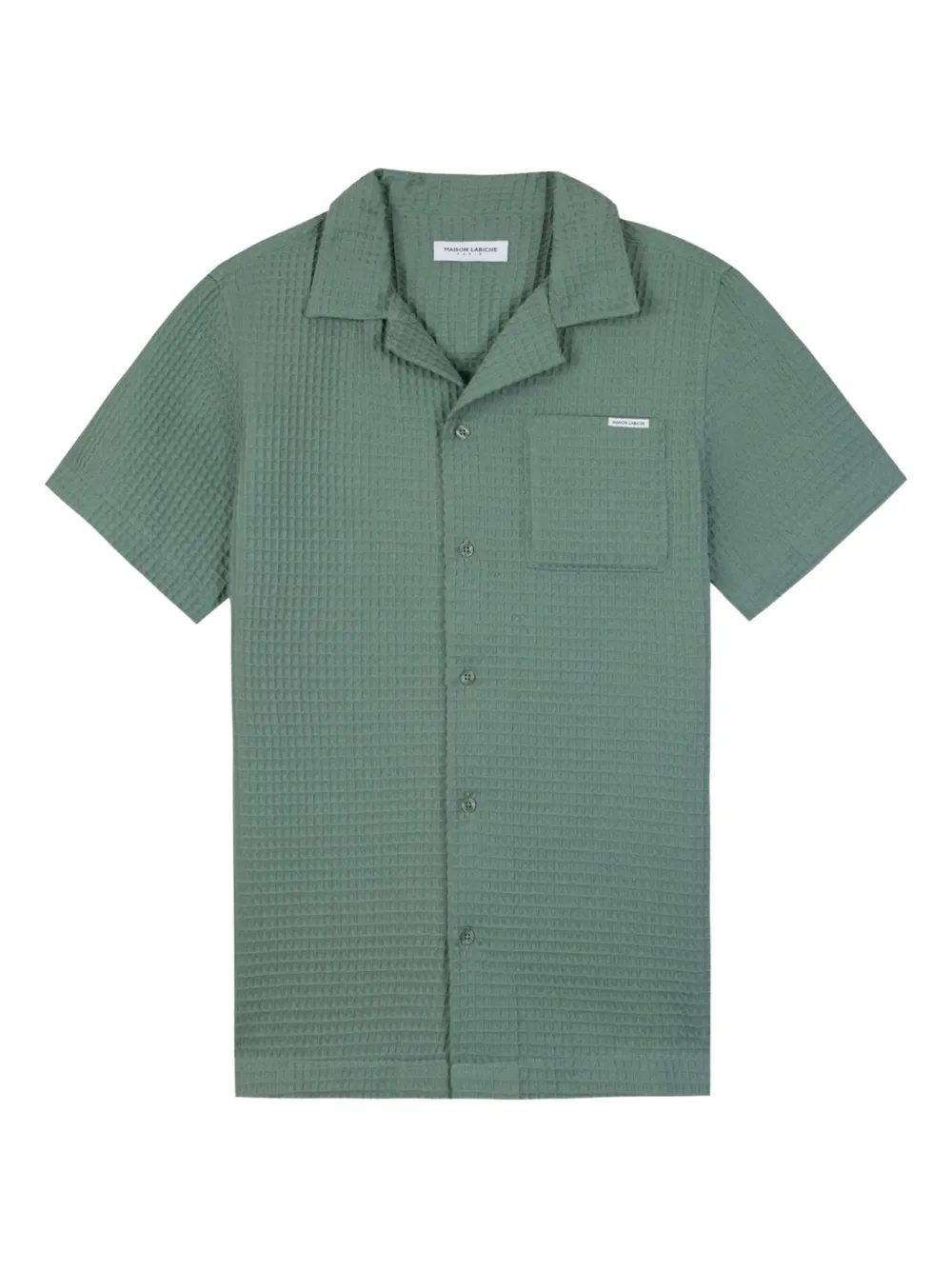 waffle-weave shirt