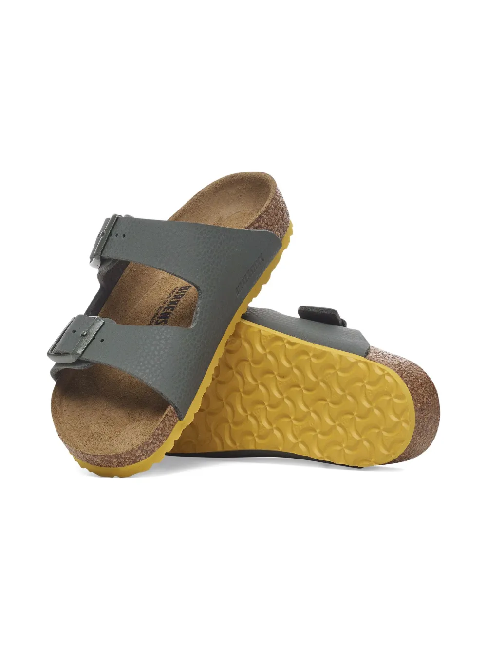 Birkenstock Kids double-buckle sandals Green