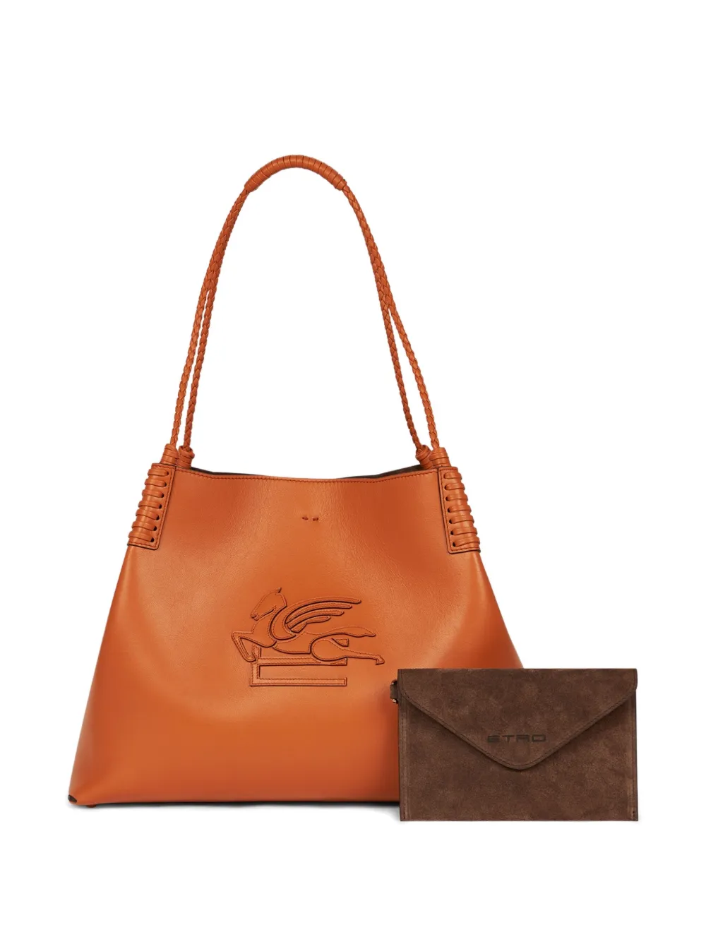 ETRO Medium Libra leren shopper - Oranje