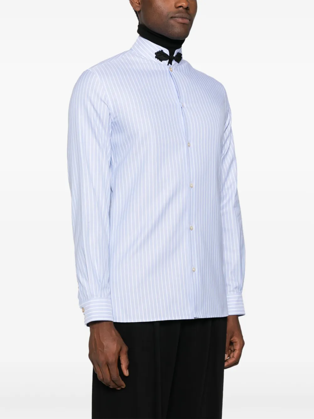 Valentino Garavani Gestreept overhemd Blauw