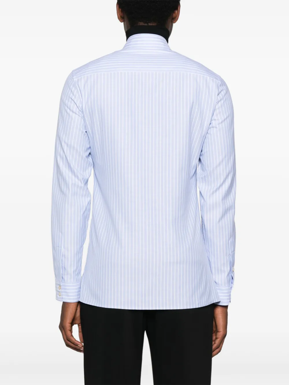 Valentino Garavani Gestreept overhemd Blauw
