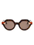 Kaleos Post tortoiseshell sunglasses - Brown
