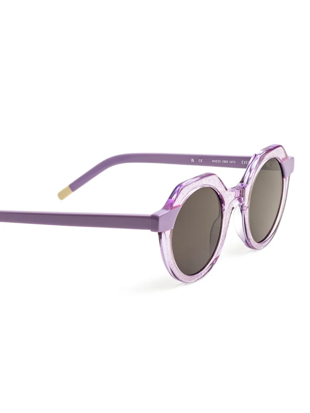 Kaleos Evers zonnebril met glitter montuur Roze