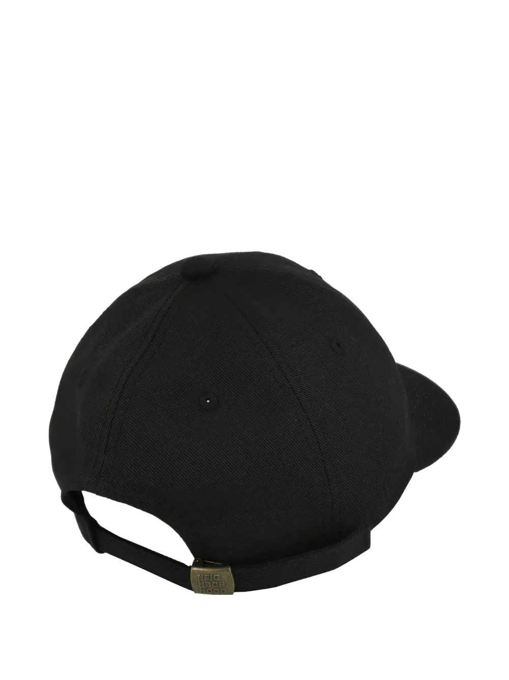 Neighborhood logo-embroidered cap - Zwart