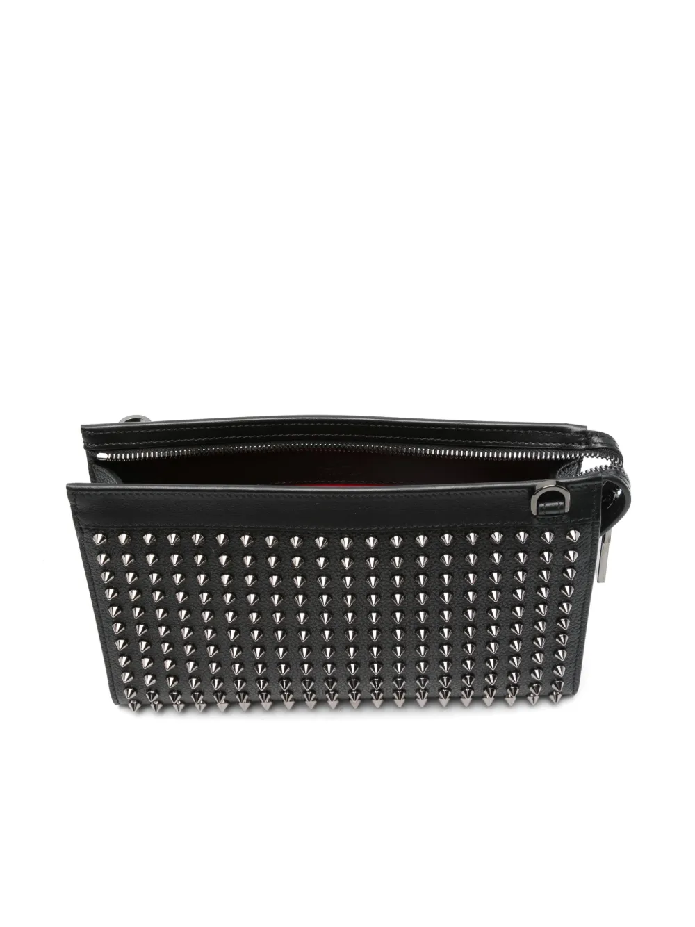 Christian Louboutin Bolsa Com Tachas e Zíper | Preto | FARFETCH BR