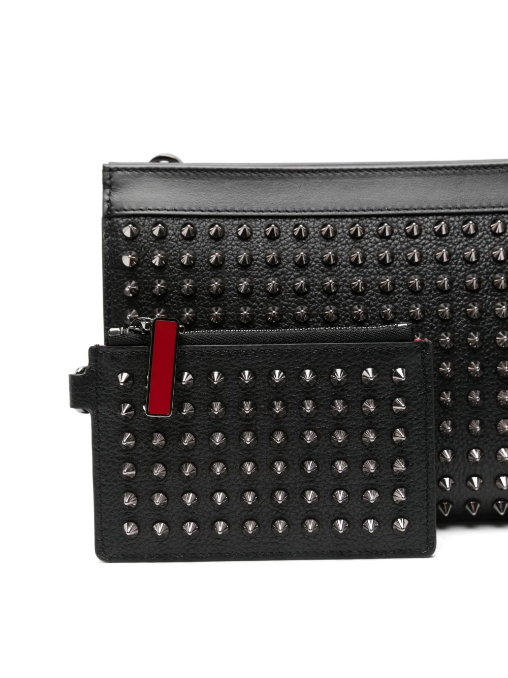 Christian Louboutin バッグ Christian Louboutin Bolsa Com Tachas e Zíper | Preto | FARFETCH BR