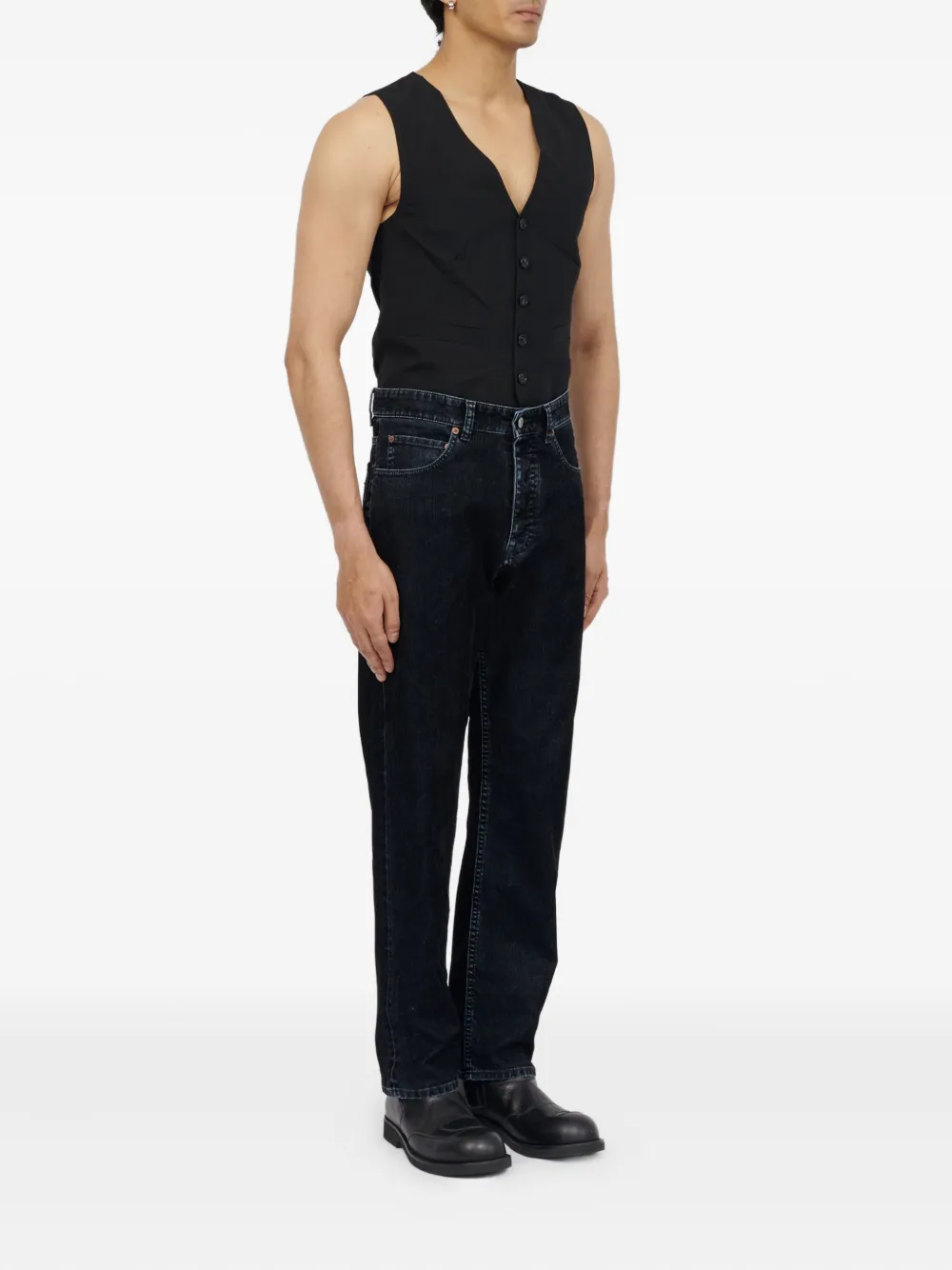 Mm6 Maison Margiela Five-pockets Jeans In Black