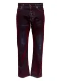 MM6 Maison Margiela five-pocket faded jeans - Red