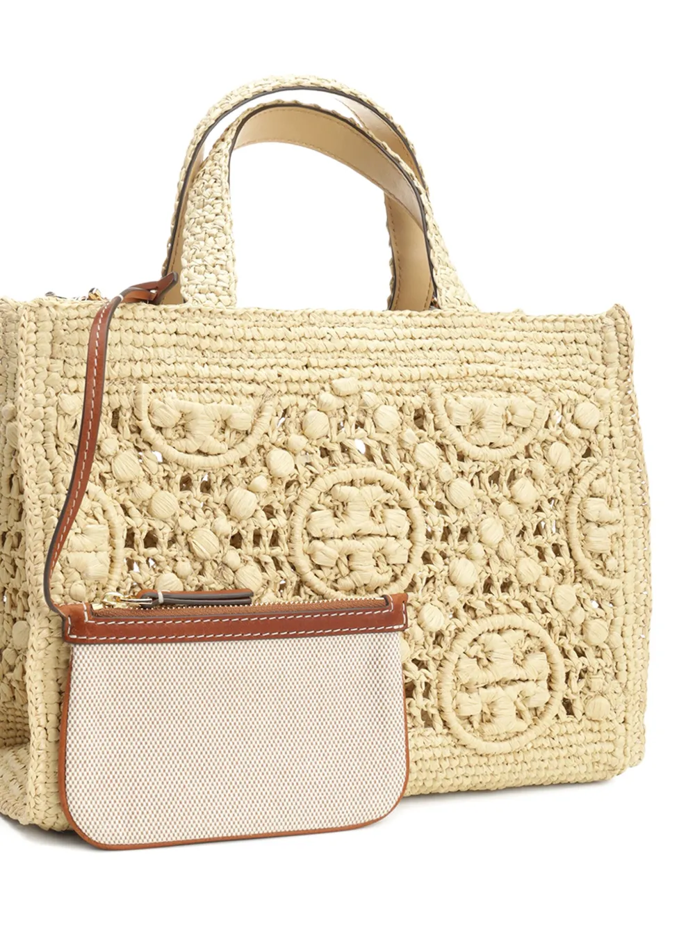 Tory Burch Gehaakte shopper Beige