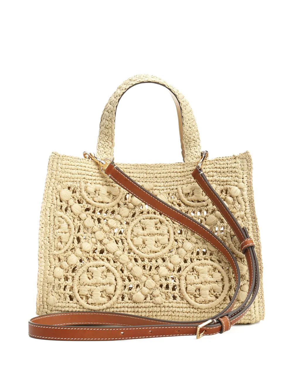 Tory Burch Gehaakte shopper Beige