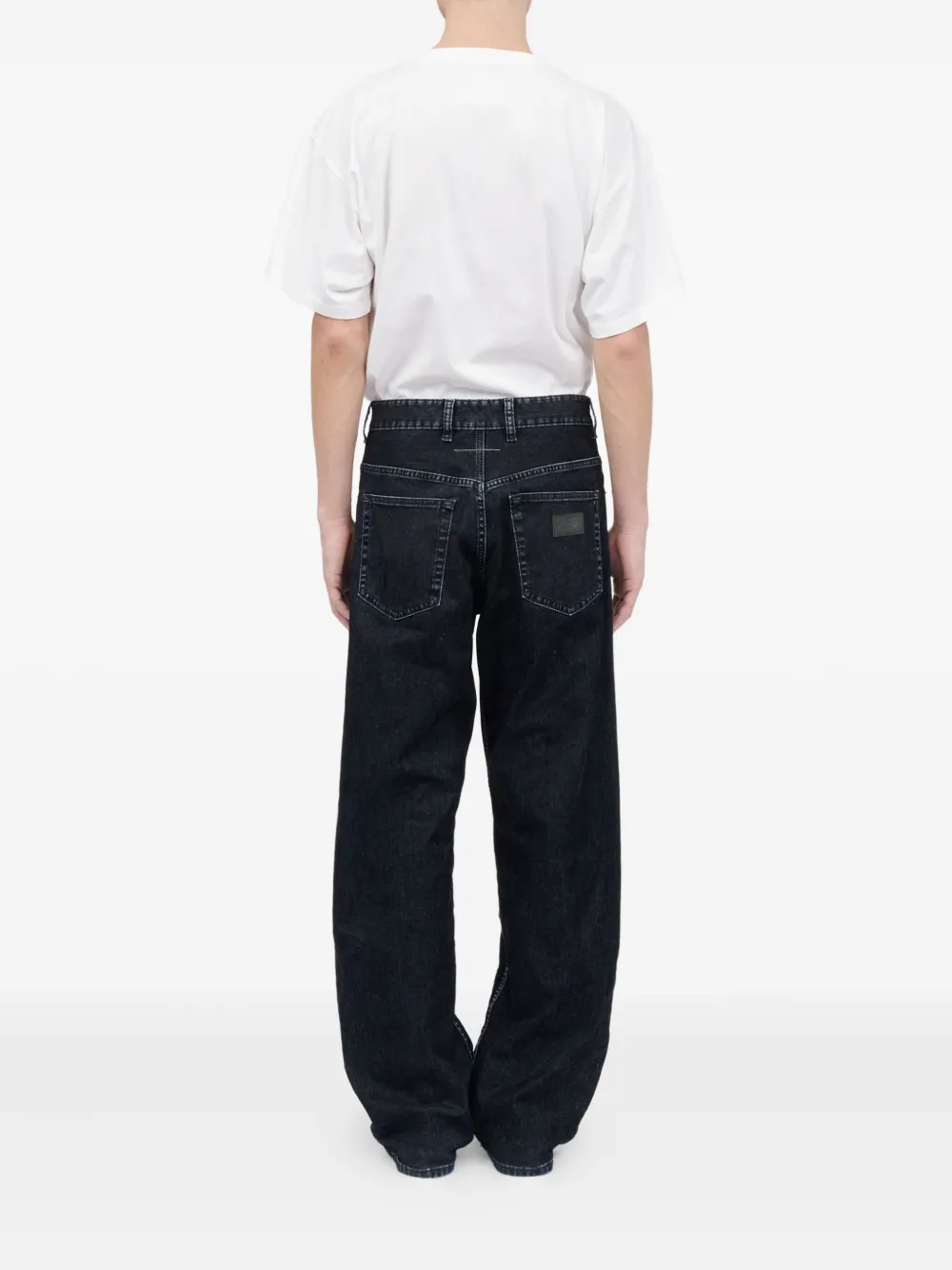 MM6 Maison Margiela Jeans met logopatch Zwart