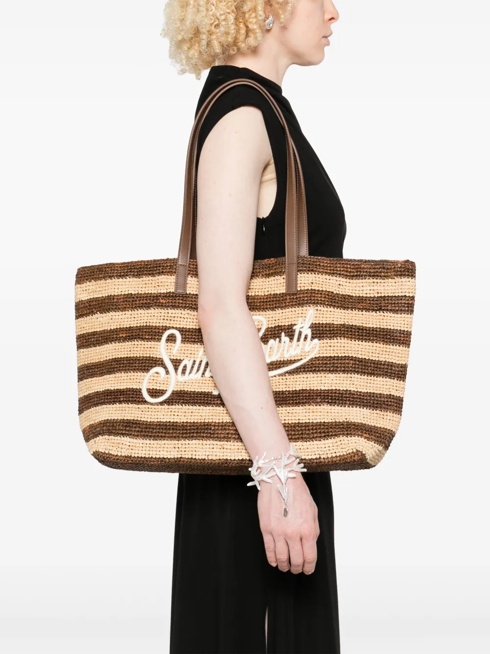 MC2 Saint Barth Raffia City shopper - Beige