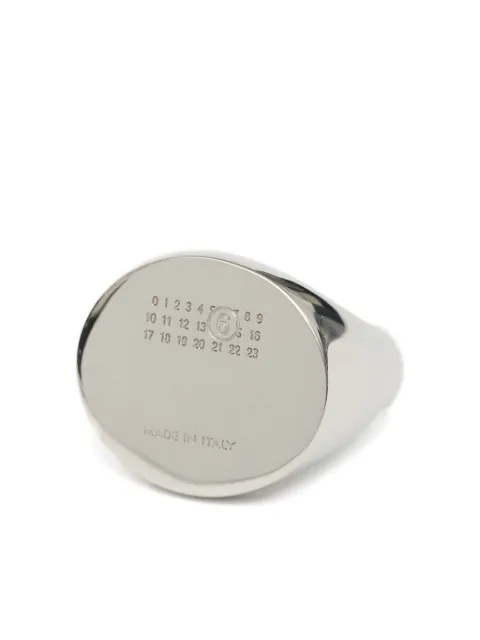 MM6 Maison Margiela Minimal logo 4mm ring