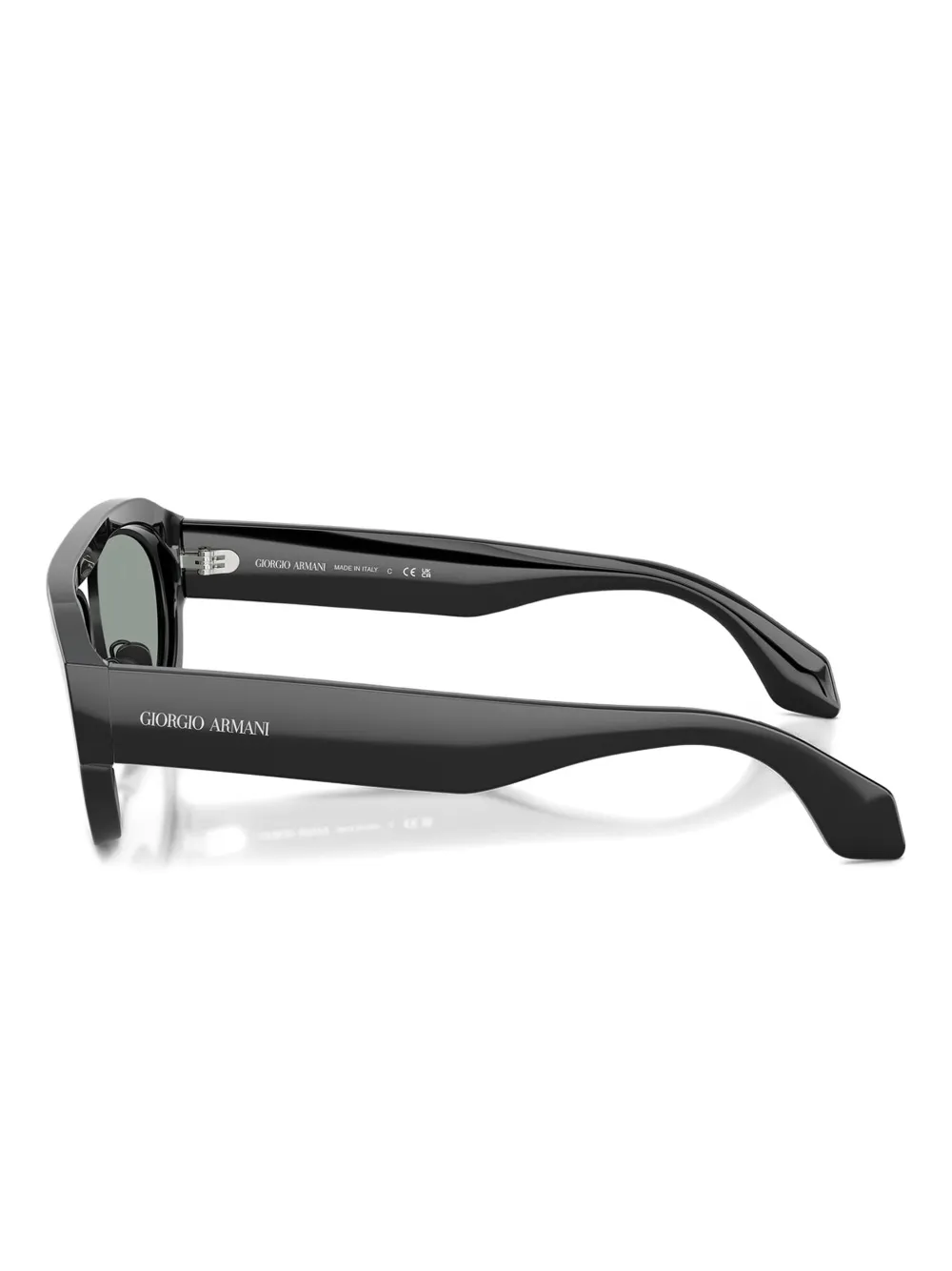 Giorgio Armani Zonnebril met geometrisch montuur Zwart