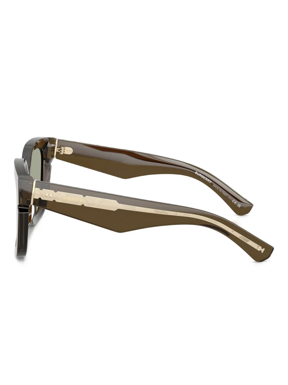 Burberry Eyewear BE4453 zonnebril met vierkant montuur Groen