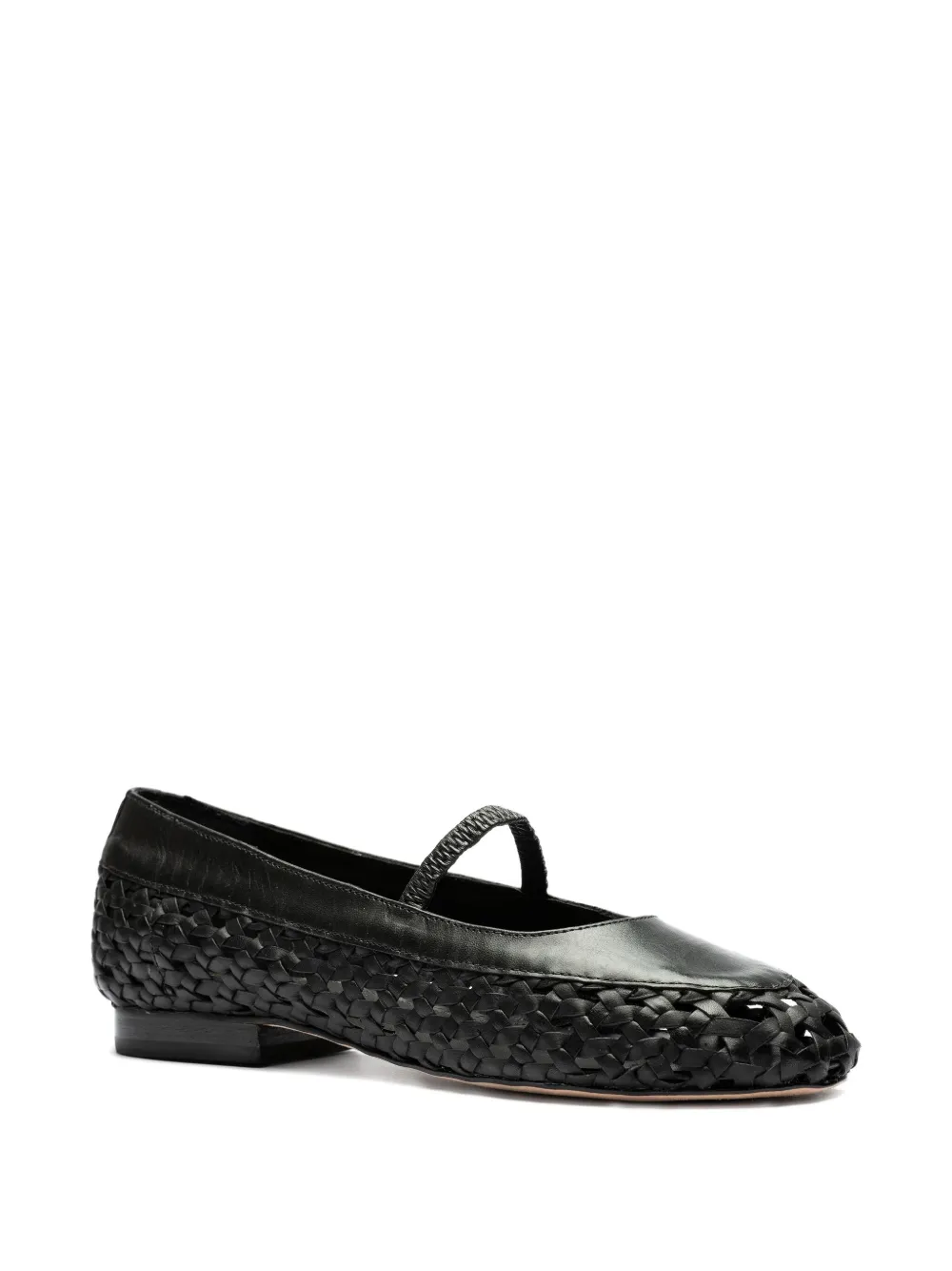 Sarah Chofakian Pritzker woven ballet flats Zwart