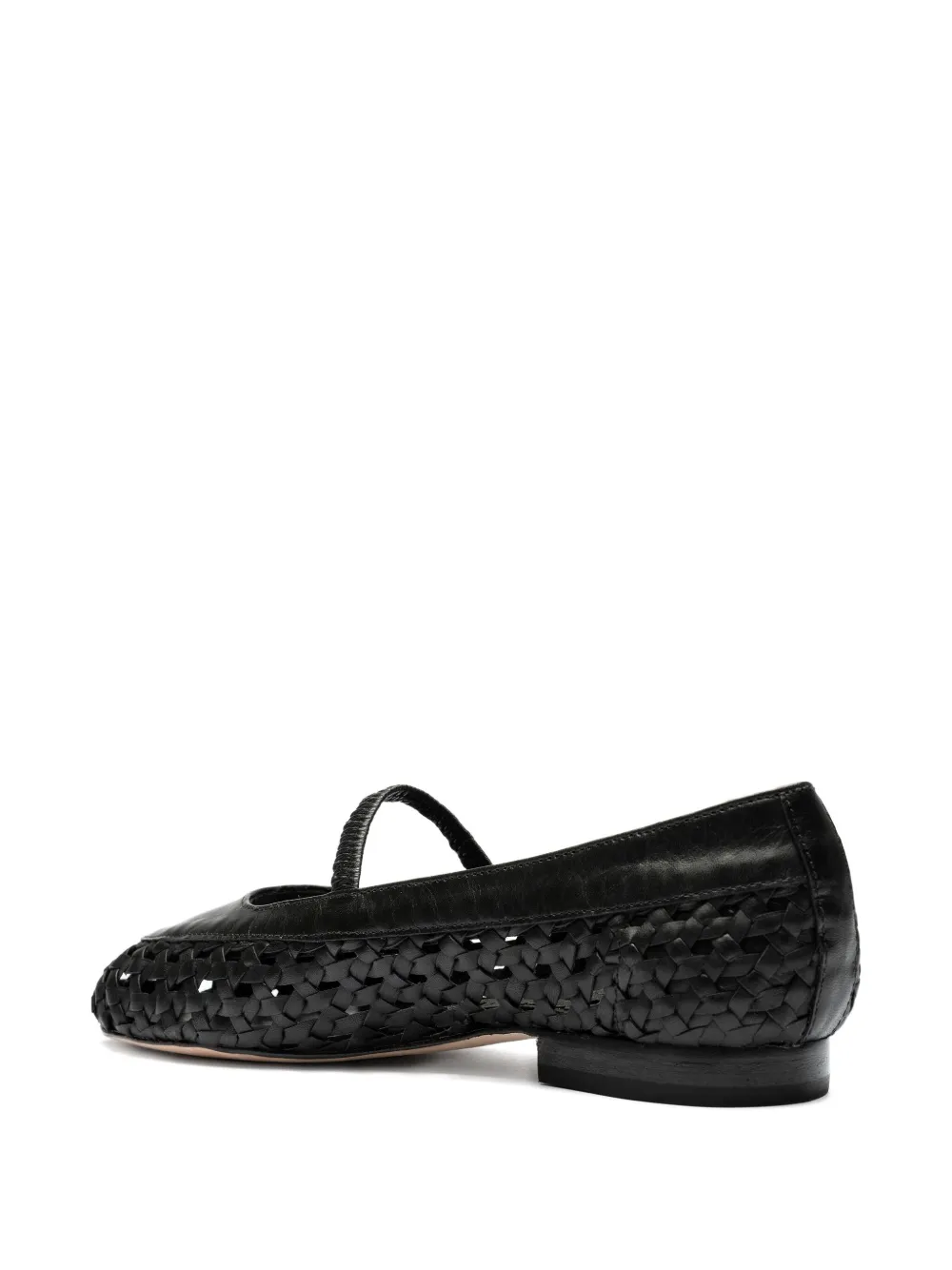Sarah Chofakian Pritzker woven ballet flats Zwart