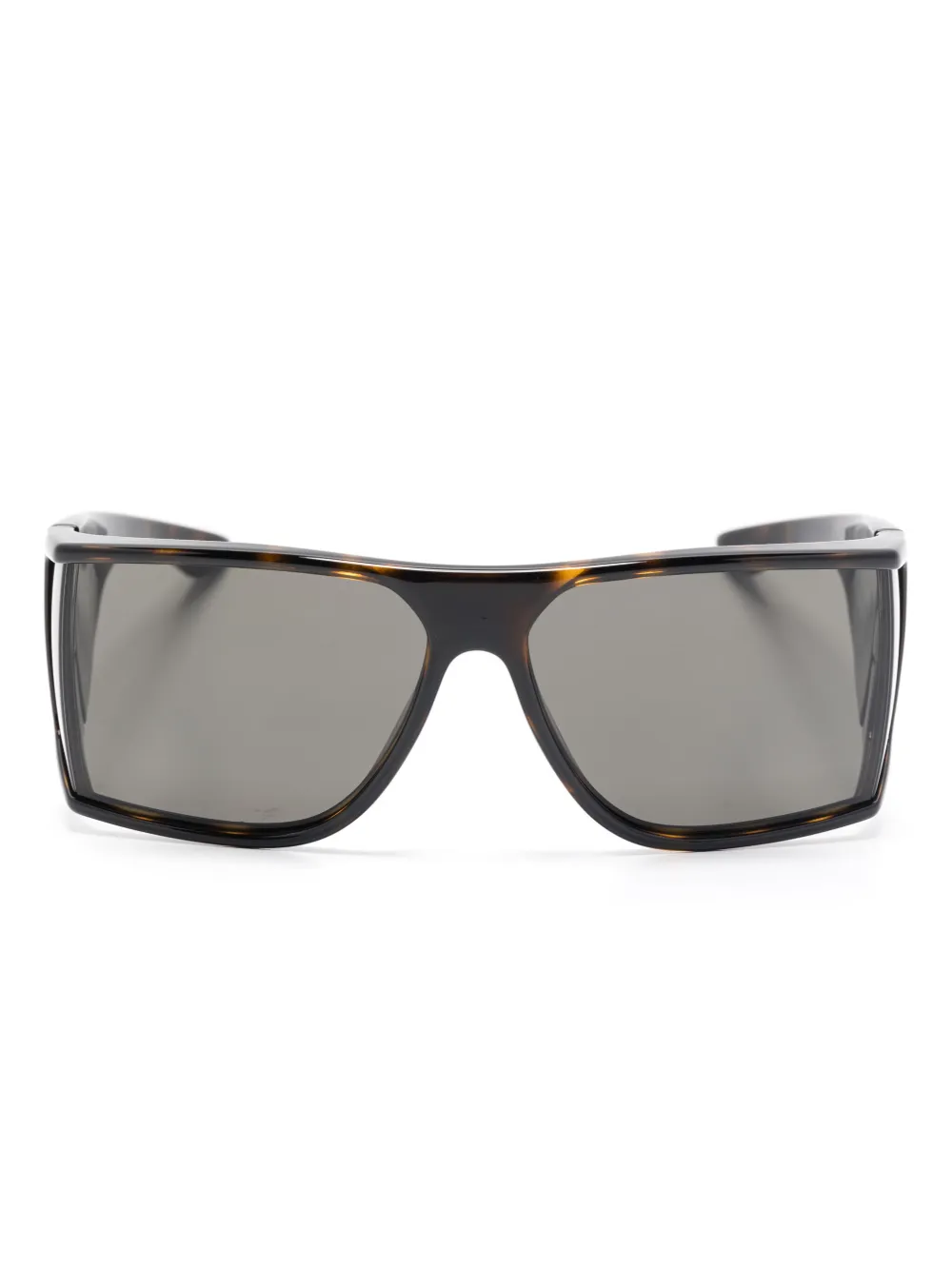 Saint Laurent Eyewear logo-print sunglasses | Brown | Image 1