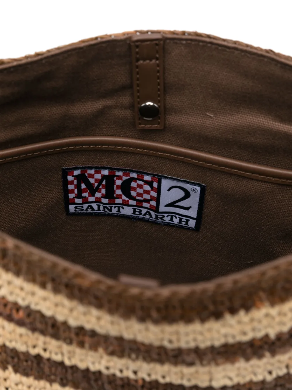 MC2 Saint Barth Raffia City shopper Bruin