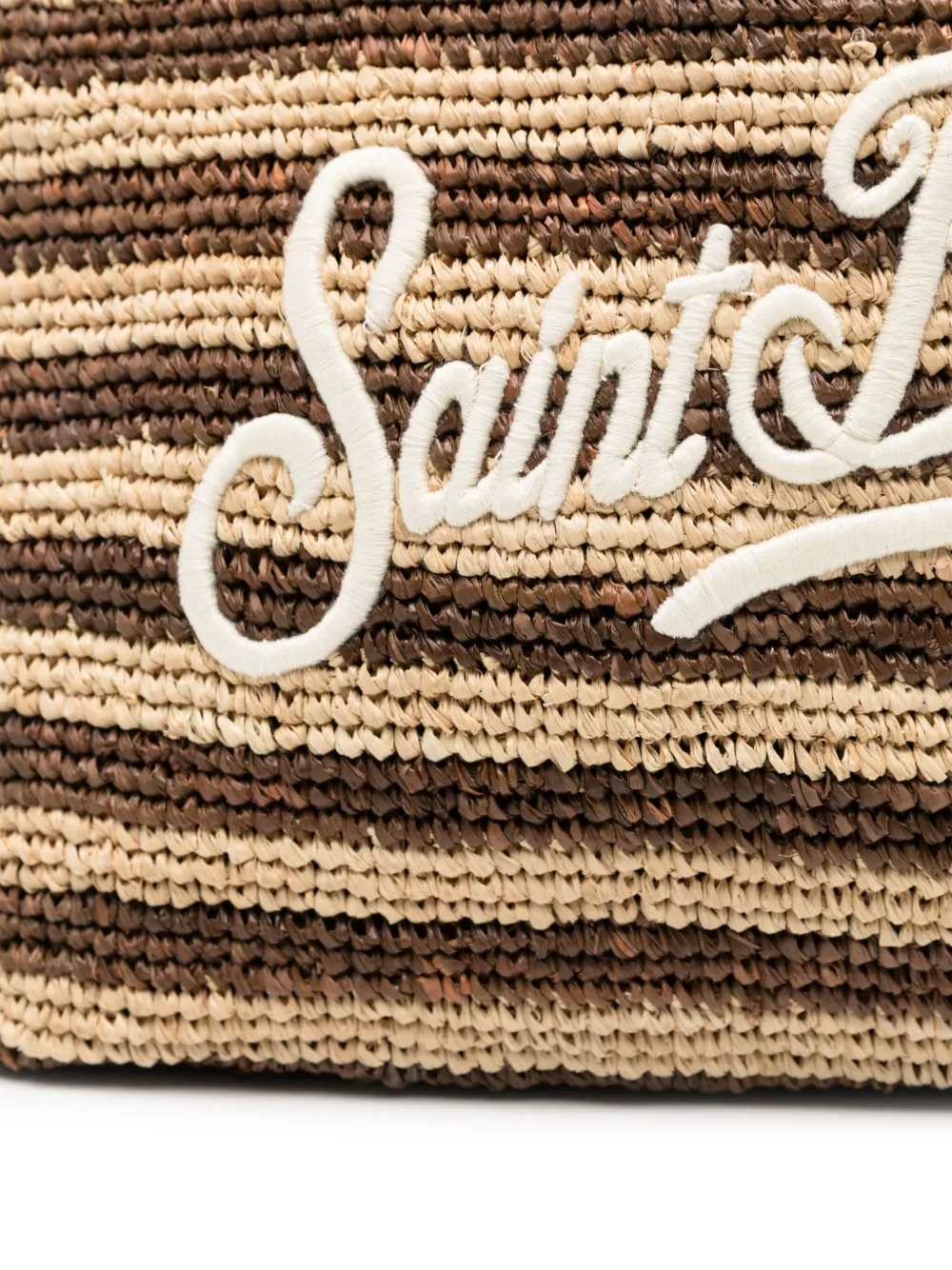 MC2 Saint Barth Raffia City shopper Bruin
