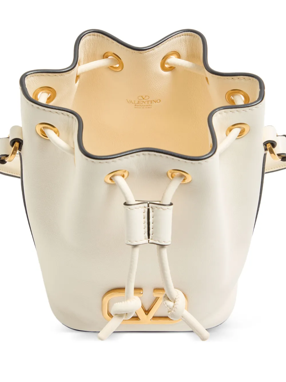 Valentino Garavani VLogo Signature bucket-tas Beige