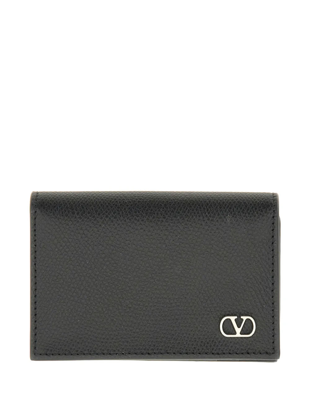 Valentino Garavani logo-appliqué cardholder - Nero