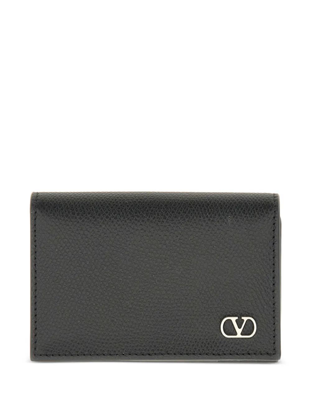 Valentino Garavani logo-appliqué cardholder - Nero