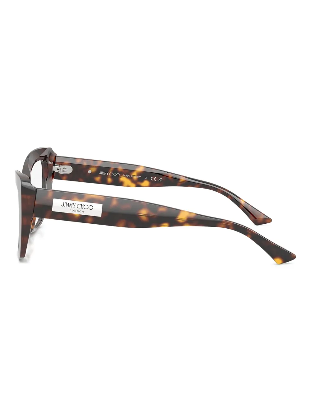 Jimmy Choo Eyewear Havana bril met cat-eye montuur Bruin
