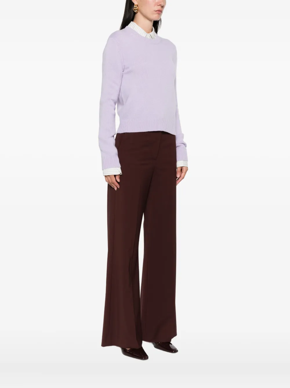 Lisa Yang Crew-neck Cashmere Jumper In Purple