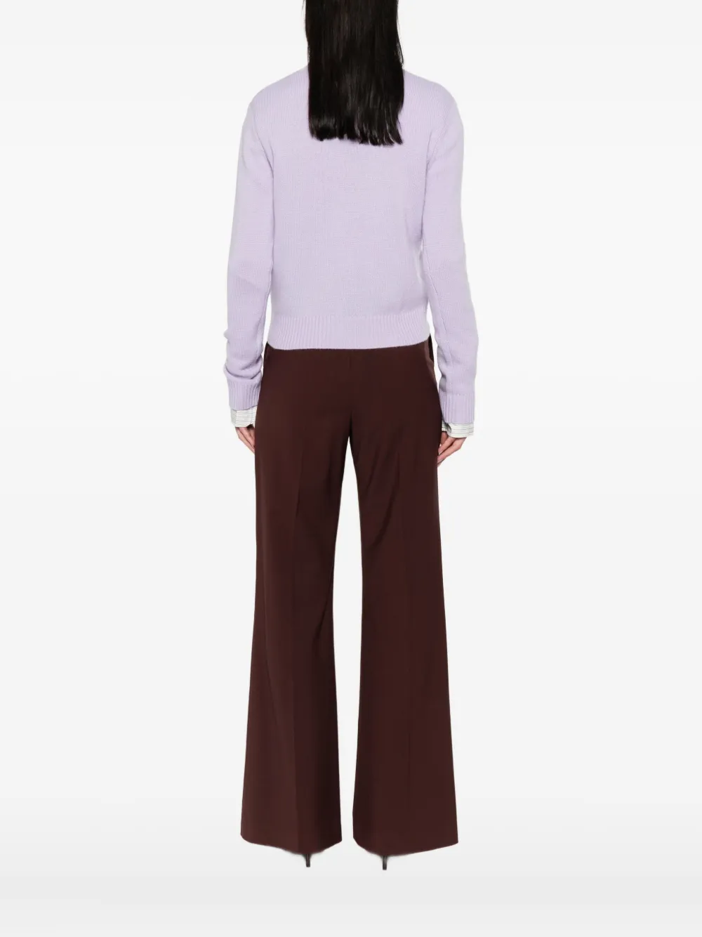 Lisa Yang Crew-neck Cashmere Jumper In Purple
