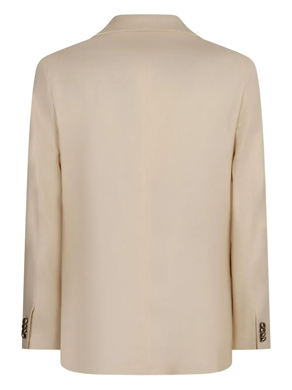 Tagliatore Linnen blazer met enkele rij knopen Beige