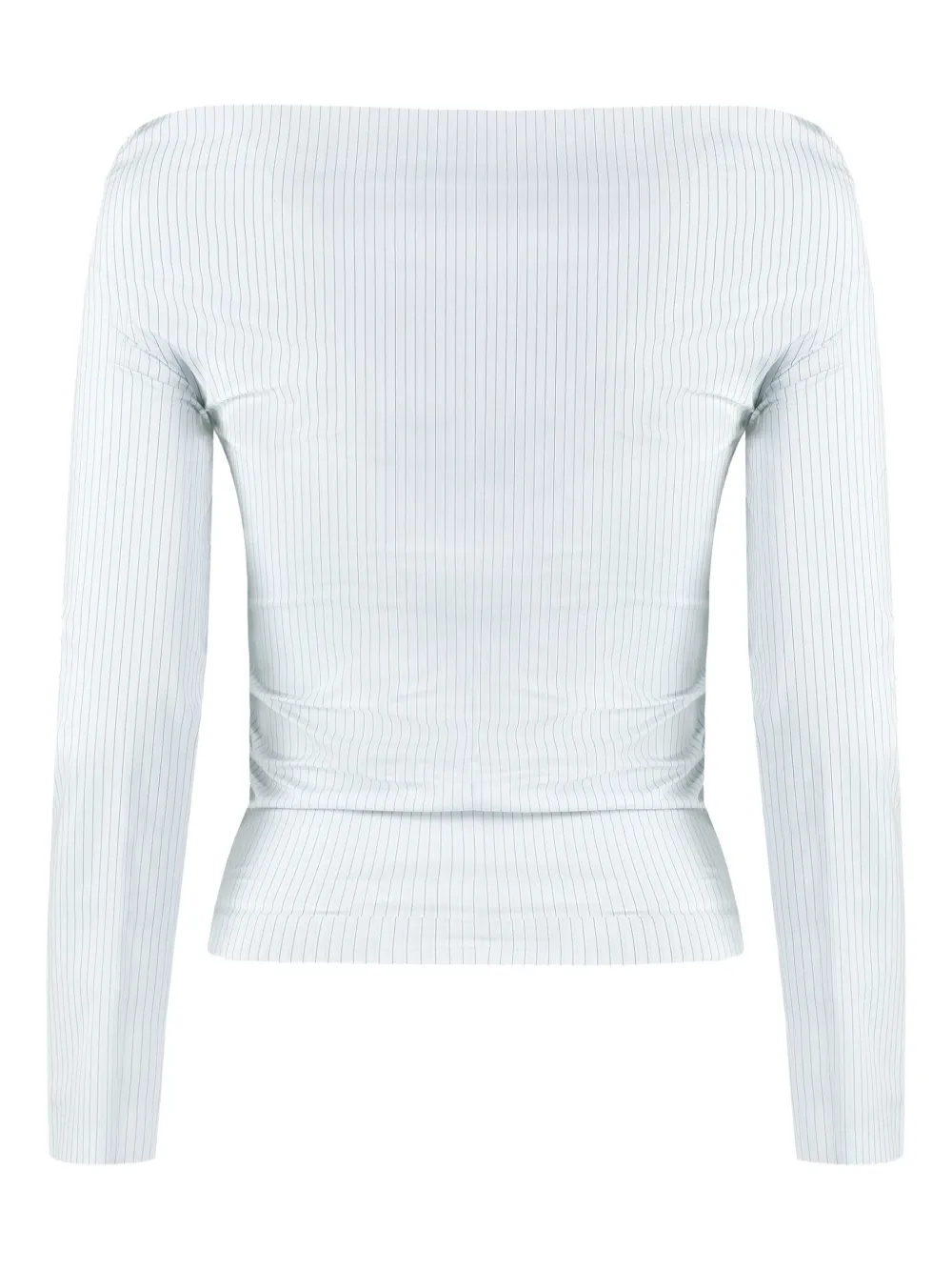 Philosophy Di Lorenzo Serafini Blouse met krijtstreep en knoopsluiting Wit