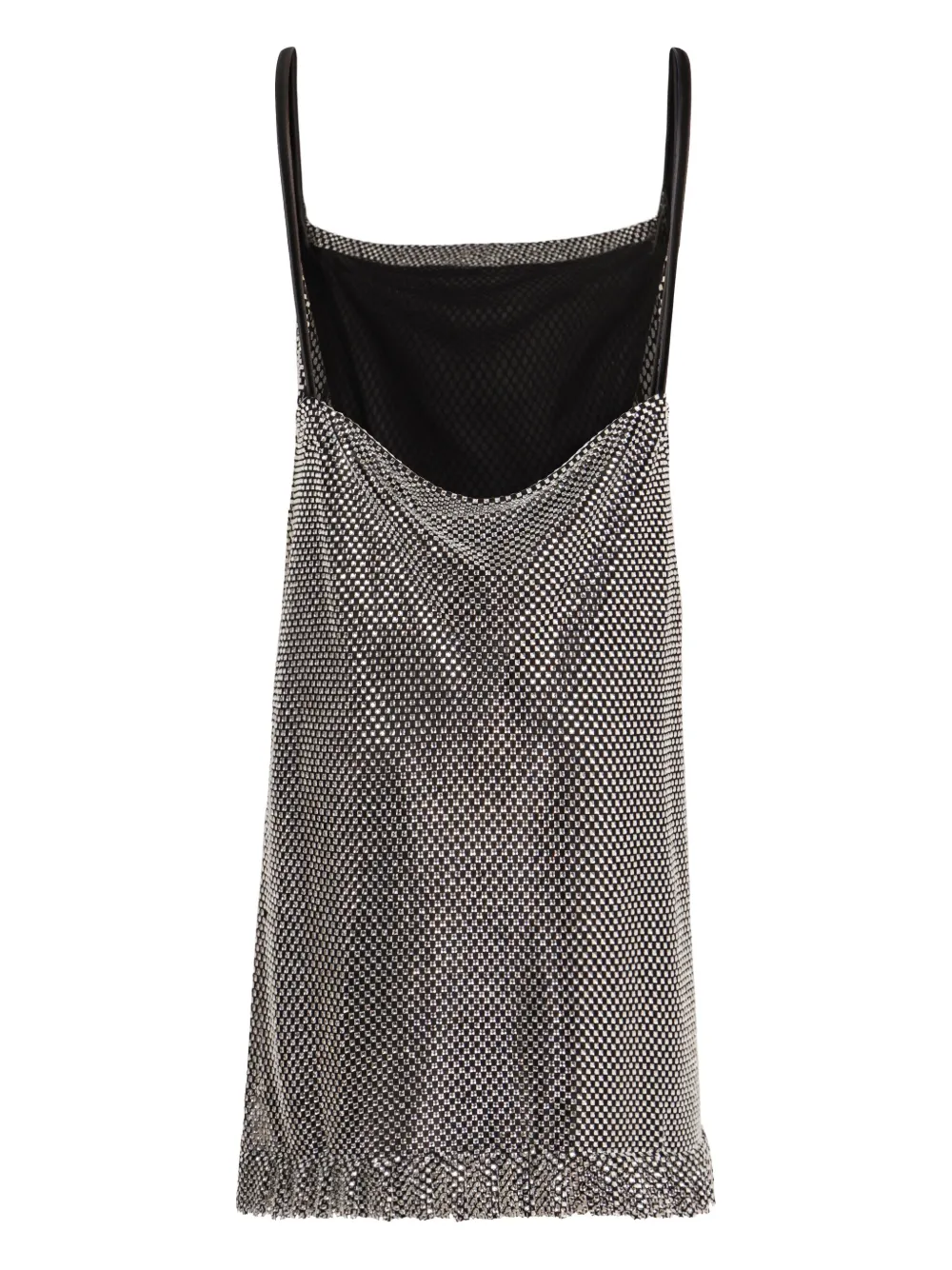 Philosophy Di Lorenzo Serafini rhinestone ruffled mini dress Zilver