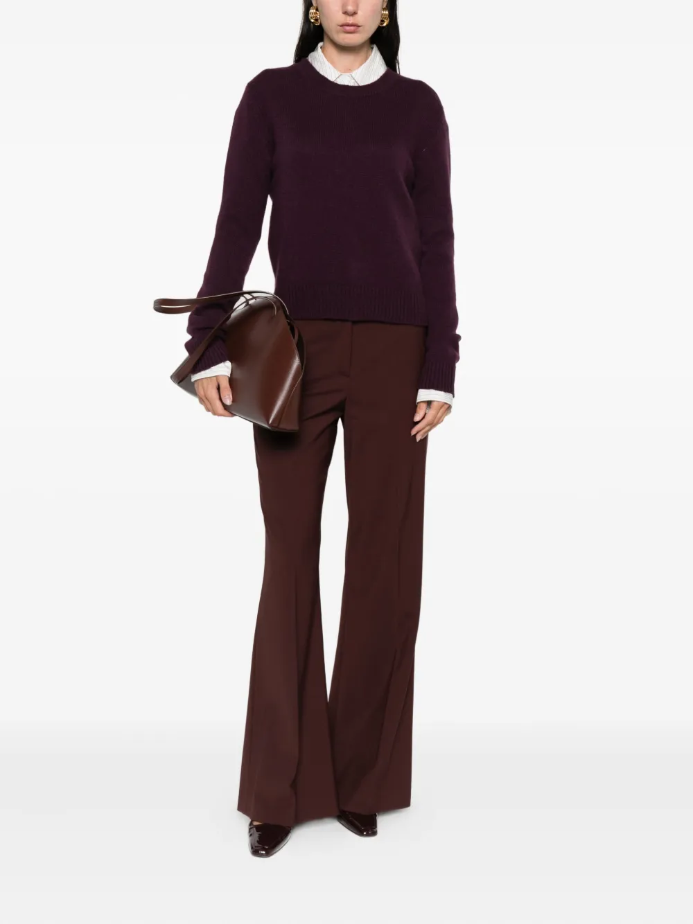 Lisa Yang Mable Kaschmirpullover Mit Rundhalsausschnitt In Brown