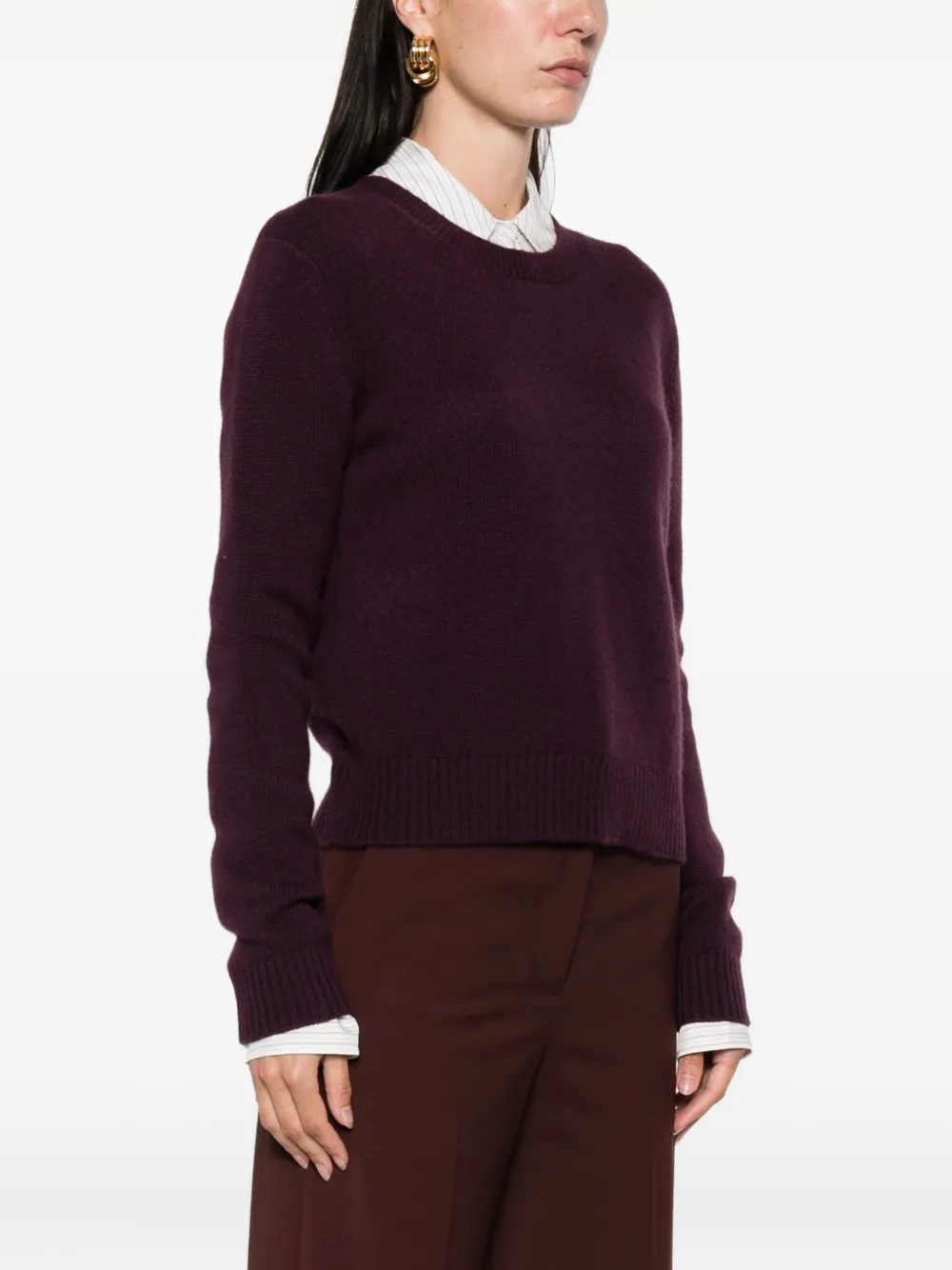 Lisa Yang Mable Kaschmirpullover Mit Rundhalsausschnitt In Brown
