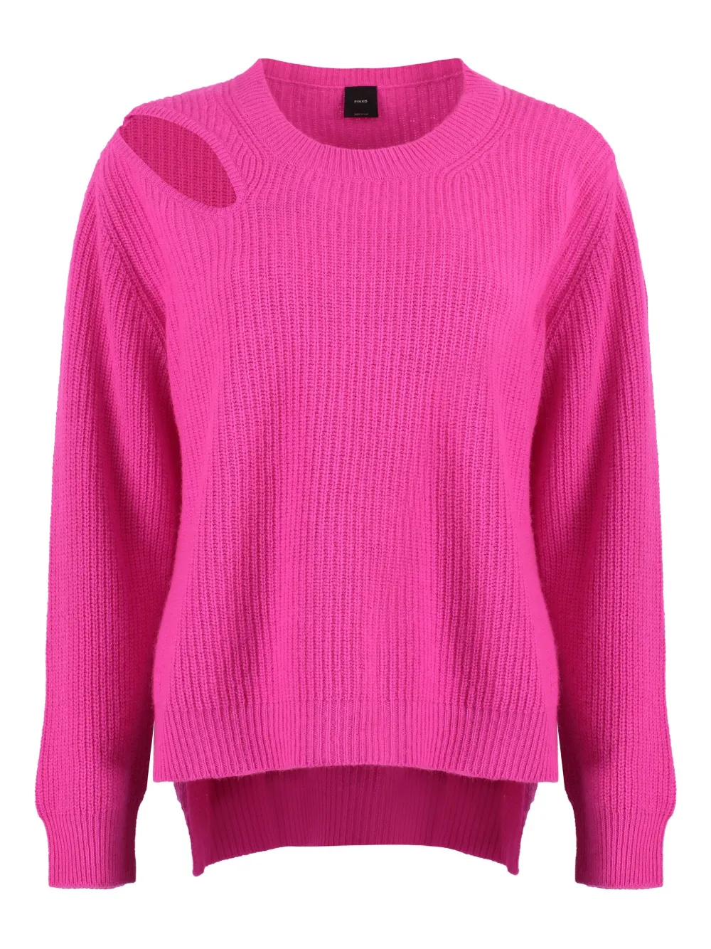 PINKO cut-out ribbed sweater Roze