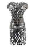 Rabanne Sparkle Discs mini dress - Silver
