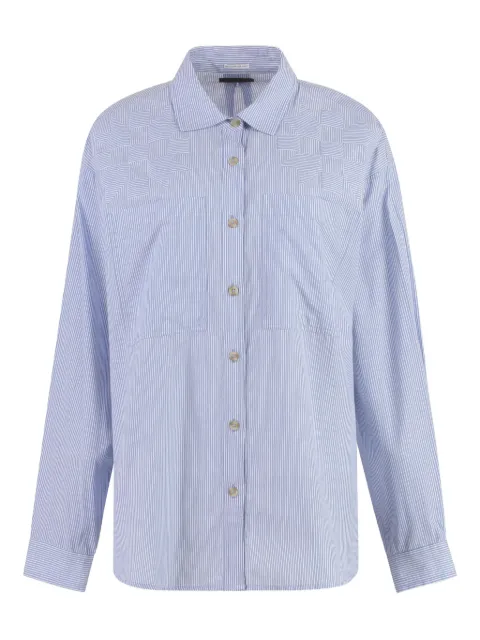 MOTHER striped-pattern cotton shirt
