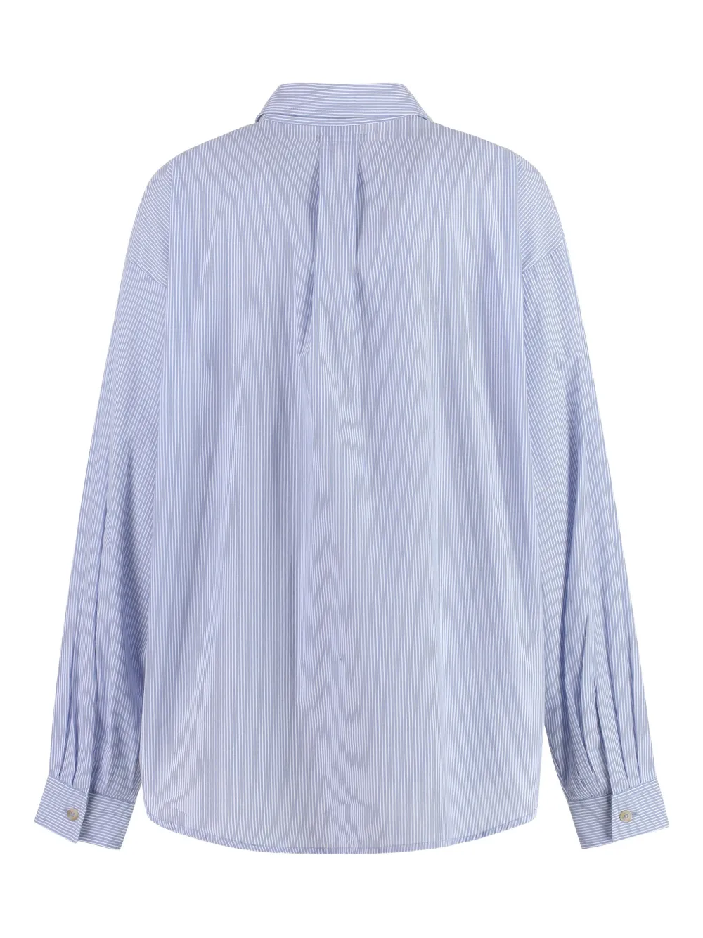 MOTHER striped-pattern cotton shirt Blauw