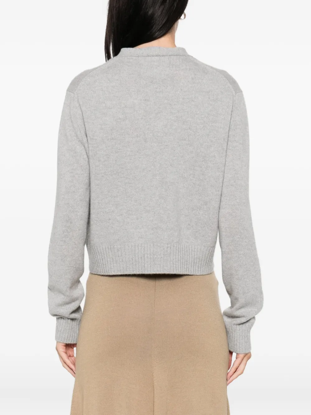 Lisa Yang Marion cropped vest met knopen Grijs